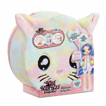 Рюкзак Na Na Na Surprise с куклой Радужная кошечка New Taller Doll