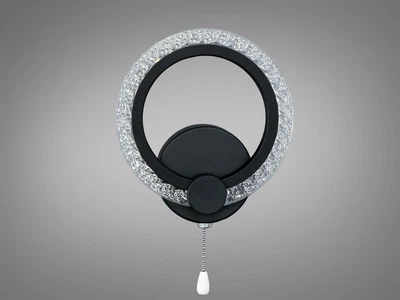 Настінне LED бра чорне 12W з трьома режимами для спальні A8180/1BK