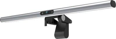 Lampka na monitor 4smarts 2in1 LightBar Pro with FullHD Webcam Silver (4252011901340)