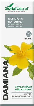 Дієтична добавка Soria Natural Damiana Extracto 50 мл (8422947044190)