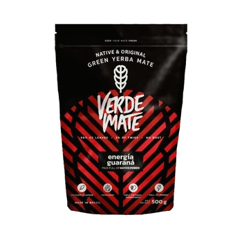Чай мате Verde Mate Green Energia Guarana 500 г бразильський мате з гуараною та ягодами годжі