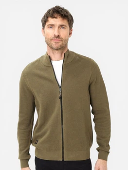 Кофта чоловіча Camel Active Knitted Jackets 409501-7K01-35 XL Темно-оливкова (4063366237882)