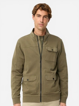 Толстовка на молнии мужская Camel Active Sweatjackets 409401-7W03-35 M Темно-оливковая (4063366236519)