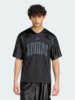 Футболка спортивна довга чоловіча Adidas Stadium Graphic Mesh JZ6853 XL Чорна (4068822488136)