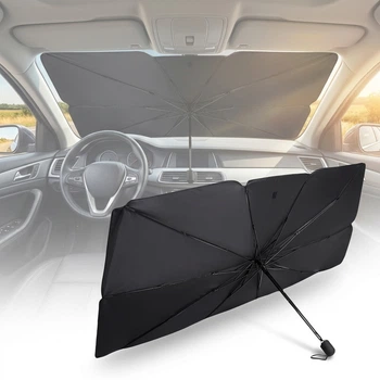 Автомобільна сонцезахисна парасолька шторка для лобового скла Elegant 150x 85 см (EL 100 526)