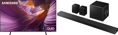 Комплект Телевізор Samsung OLED 83" QE83S85FAEXUA + Саундбар Q-серії Samsung HW-QS750F/UA