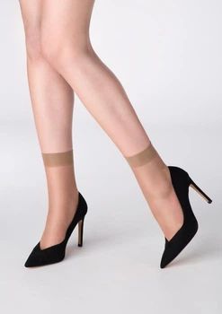 Жіночі гладкі шкарпетки з лайкрою Marilyn petki 15 den 2 пари one size