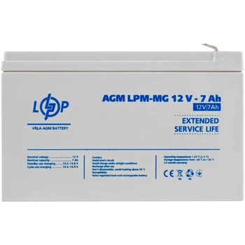 Аккумуляторная батарея к ИБП (UPS) LogicPower LPM-MG12-7АН (6552)