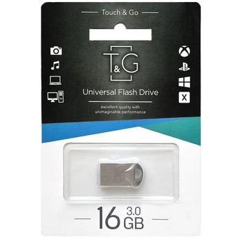 Флеш-драйв USB 3.0 Flash Drive T&G 106 Metal Series 16GB (Серебряный) (207897)
