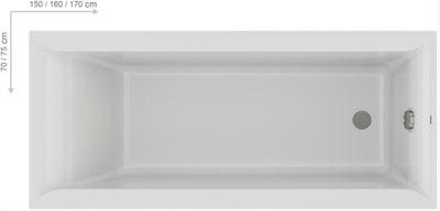 Ванна акриловая Ravak Favorit 150x70 XC00100121
