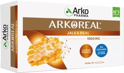 Suplement diety Arkopharma Arkoreal Mleczko Pszczelene 1500 mg 20 ampułek (3578836129129)