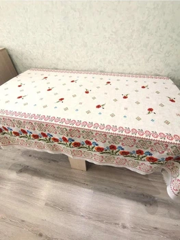 Скатерть из льна 150х220 см Молочный (Д-am-skatert-N-033-03)