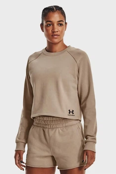 Кофта женские Under Armour Ua Crop Terry Ls Btg XL Бежевий 1378650-236