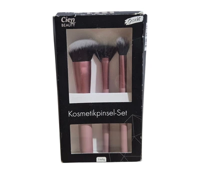Набор кистей для макияжа лица Cien Beauty 3 шт. ворс 100% синтетика