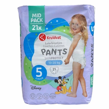Підгузки - трусики Kruidvat skin protect 5 розмір (13-20 кг) 21 шт