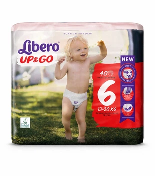 Подгузники-трусики Libero Up&Go 6 размер (13-20 кг) 40 шт