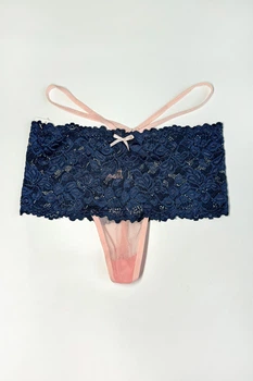 Трусики стринг Koza Underwear 3(M) Синий-Розовый (134370)