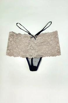 Трусики стринг Koza Underwear 3(M) Серый-Синий (134370)