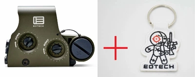 Коллиматорный голографический прицел EOTech EXPS2-0 Olive Олива +Подарок Брелок для ключей EOTECH Mayhem с вышивкой