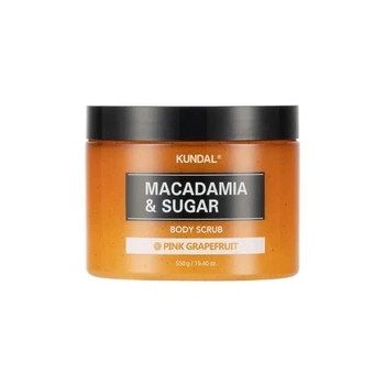 Скраб для тіла цукровий "Рожевий Грейпфрут" Kundal Macadamia&Sugar Body Scrub Pink Grapefruit 550 мл
