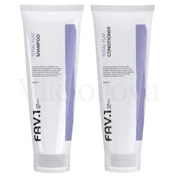 Набор для разглаживания волос FAV.1: Шампунь FAV.1 TOTAL FLAT SHAMPOO 250 мл + Кондиционер FAV.1 TOTAL FLAT CONDITIONER 250 мл