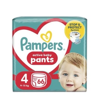 Подгузники-трусики Pampers размер 4 (9-15 кг) 66 шт