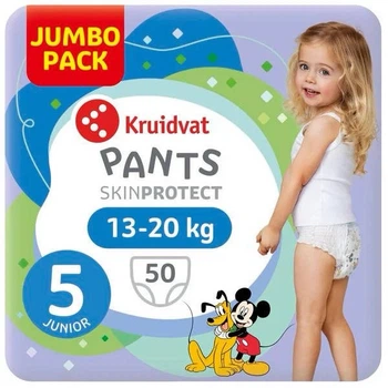Підгузки - трусики Kruidvat skin protect 5 розмір (13-20 кг) 50 шт