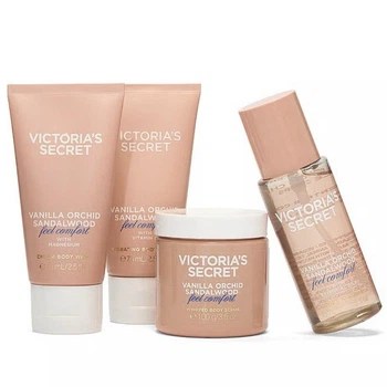 Подарочный набор Victoria's Secret Vanilla Orchid Sandalwood Body Care Gift Set (лосьон + спрей + гель для душа) 325 мл