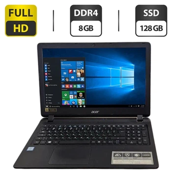 Ноутбук Acer Aspire ES1-572 / 15.6" (1920x1080) TN / Intel Core i3-6006U (2 (4) ядра по 2.0 GHz) / 8 GB DDR4 / 128 GB SSD / Intel HD Graphics 520 / WebCam б/у