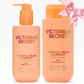 Подарунковий набір Victoria's Secret Tropical Melon Starfruit Hydrating Body Lotion + Cream Body Wash (712/714)