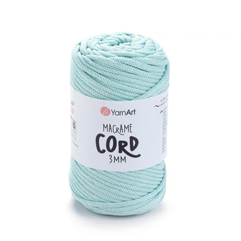 Шнур плетений YarnArt macrame cord бірюза 3 мм для макраме (№775)