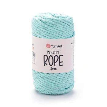 Шнур кручений YarnArt macrame rope 3мм бірюза 250г (№775)