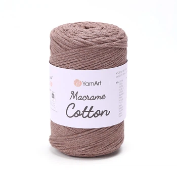 Шнур плетений YarnArt macrame cotton 2мм мокачино (№791)