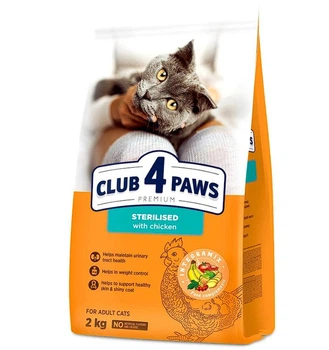 Сухий корм Club 4 Paws для стерилізованих котів 2 кг