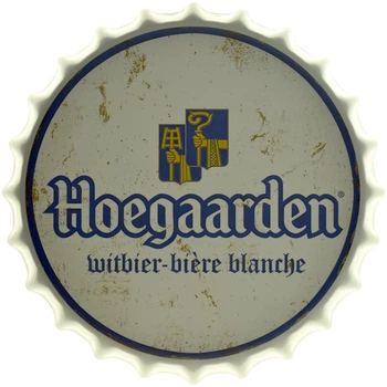 Металева табличка "Hoegaarden (White)" (ms-002025)