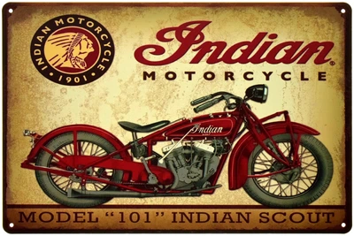 Металева табличка "Indian Model 101" (ms-001985)