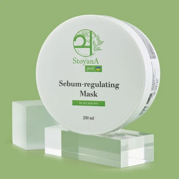 Себорегулирующая маска для жирной кожи против акне StoyanA Sebum-regulating mask for oily skin against acne 250 мл