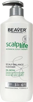 Детокс шампунь для жирной кожи головы и волос Beaver professional Scalplife Botanical Scalp Therapy Scalp Balance Cleanser 600 мл