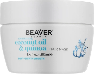 Зволожуюча маска для сухого волосся з кокосовим маслом Beaver professional Coconut Oil & Quinoa Mask 250 мл