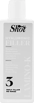 Гиалуроновый филлер для волос Shot Lamino-K Hyaluronic Filler 200 мл