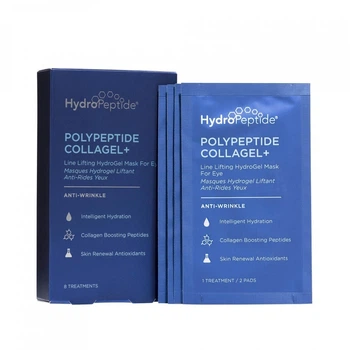 Гидрогелевая маска против морщин для зони вокруг глаз HydroPeptide Polypeptide Collagel Mask for Eyes 24 шт