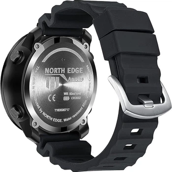 Ремінець каучуковий North Edge Apache Black розмір 24 Smart