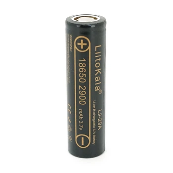 Акумулятор 18650 Li-Ion LiitoKala Lii-29A, 2900mah （2850-2950mah）, 3.7 V (2.75-4.2 V), Black, PVC BOX