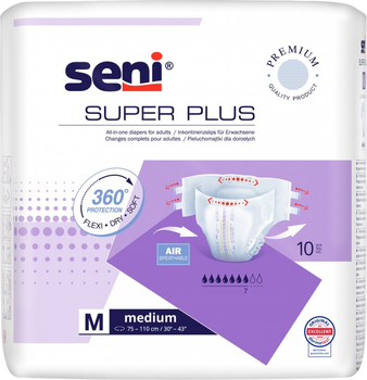 Pieluchomajtki dla dorosłych Seni Super Plus M 10 szt (5900516803575)