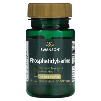 Фосфатидилсерин Swanson (Phosphatidylserine) 100 мг 30 капсул SWV02125