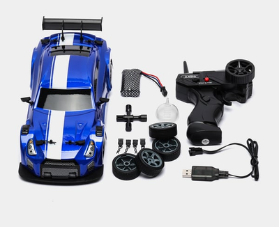 Дрифт машинка на радіокеруванні з димом парогенератором Nissan GTR 1:16 R/C Spray System Drift
