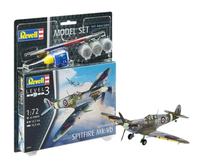 Стартовий набір для моделізму 1:72 літак Supermarine Spitfire Mk.Vb Revell 63897