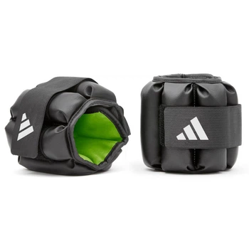Утяжелители для ног и рук Adidas, 2шт. по 2 кг, черные, для фитнеса, бега и аэробики (ADWT-12634)