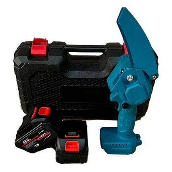Акумуляторна ланцюгова мініпила 48V у кейсі + 2 акумулятори 4" Mini Electric Chainsaw