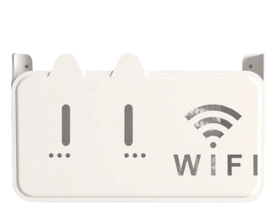 Органайзер-полиця для роутера настінна підставка кронштейн для Wi-Fi М Білий
